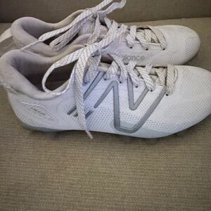 New Balance White and Gray Athletic Shoes